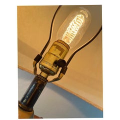 Smoked Lucite Lamp /Pair