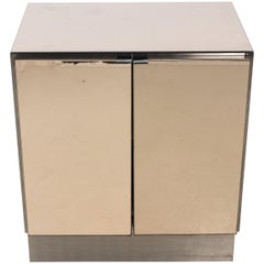 Smoked Mirror Two-Door Cabinet or Chest