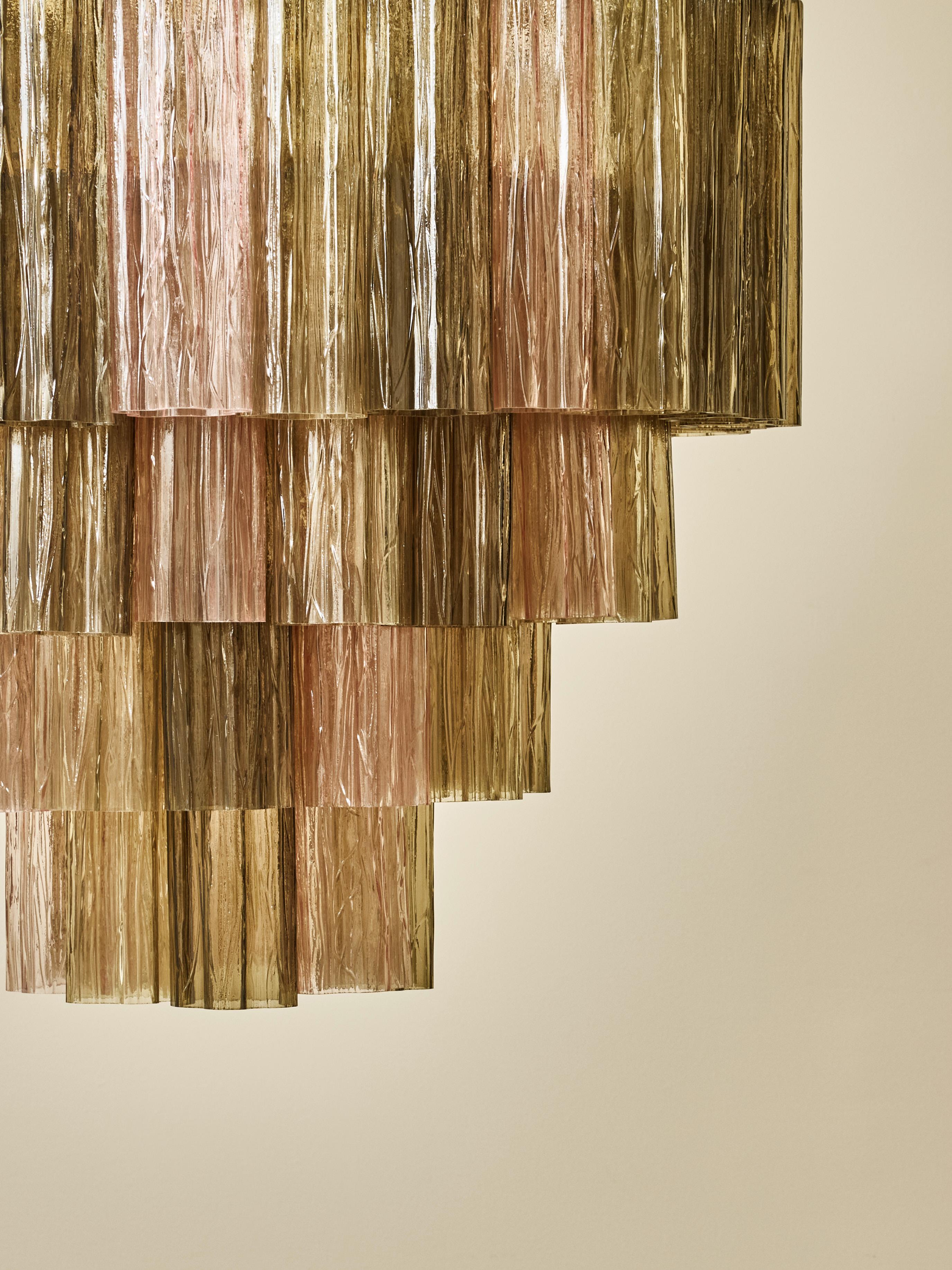 Lampadario in vetro di Murano fumé di Studio A. Glustin In condizioni ottime in vendita a Saint-Ouen (PARIS), FR