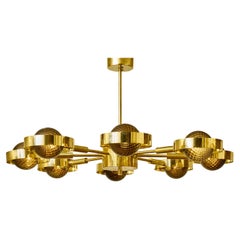 Smoked Murano glass chandelier by Studio Glustin