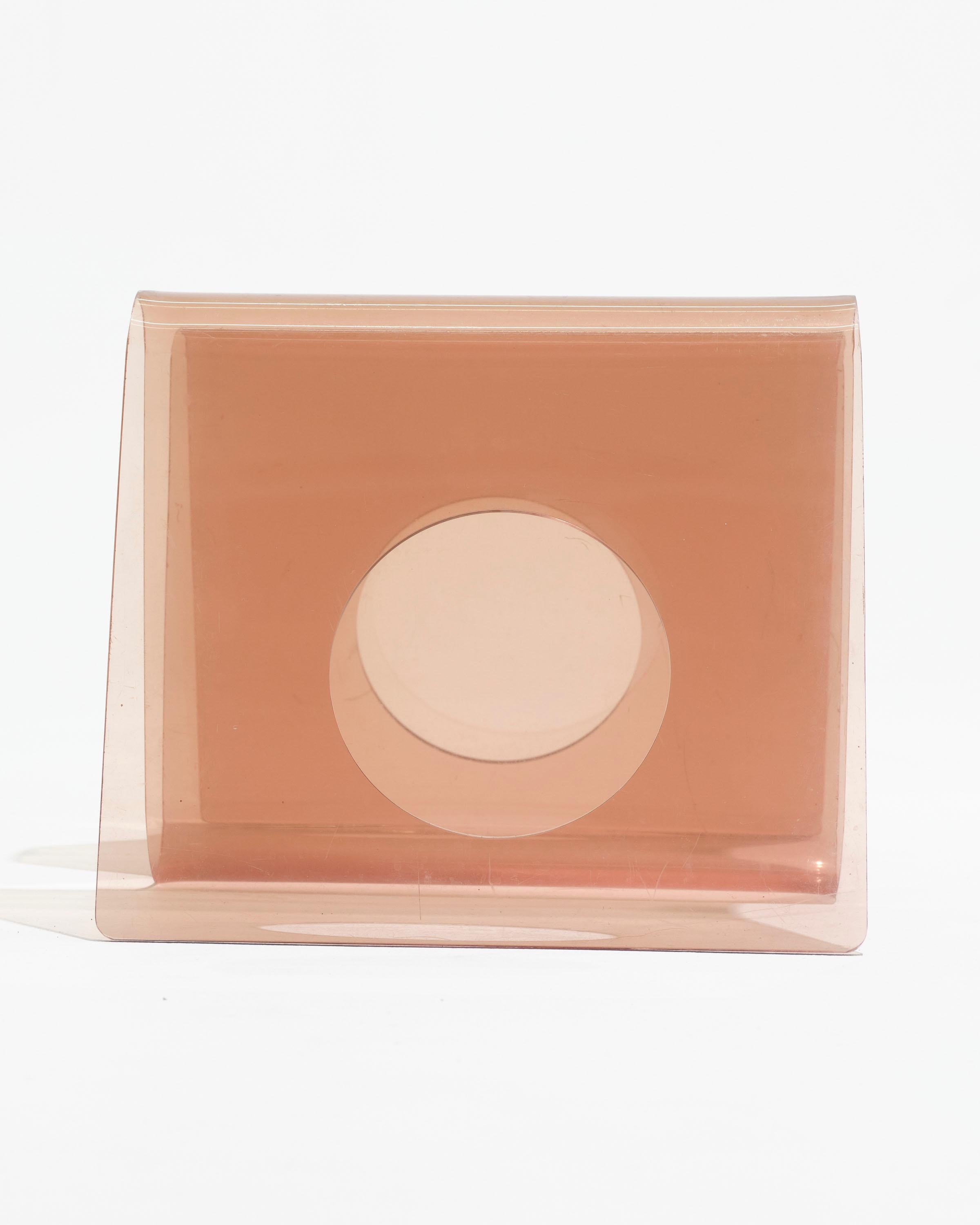 Portariviste in plexiglass fumé, Michel Dumas, anni '70 in vendita 1