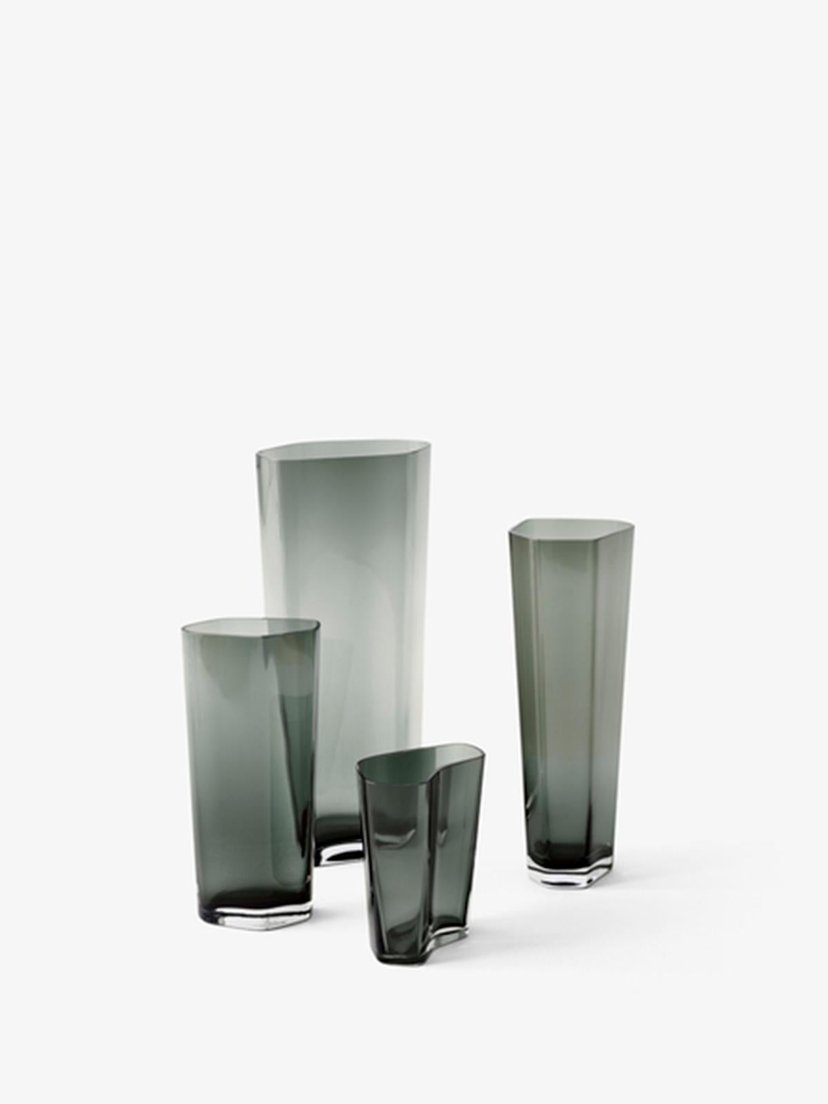 Scandinavian Modern Collect Smoked Vase Sc37 by Space Copenhagen for &Tradition For Sale