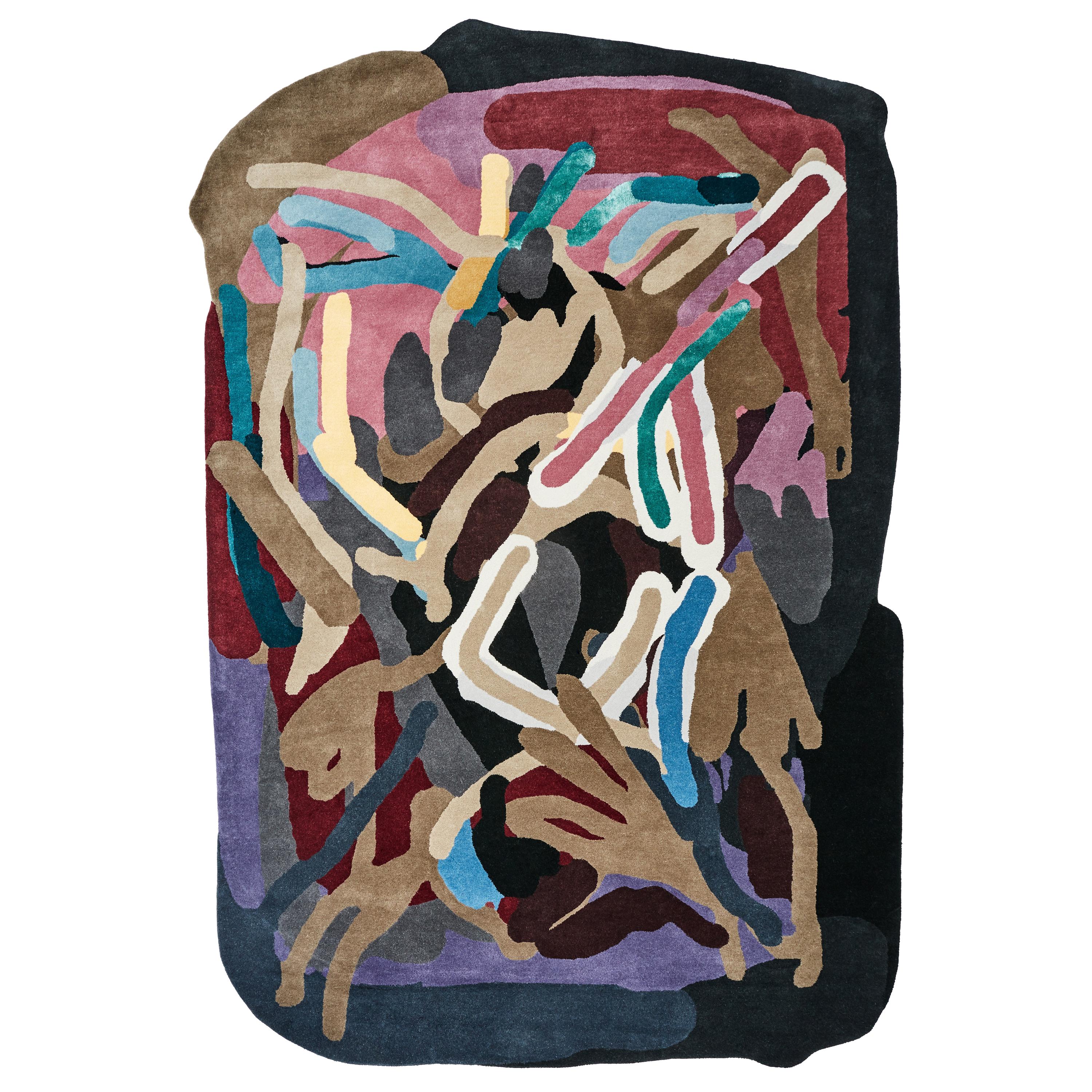 Smoked Wood, Tessuto a mano, Lana, Laureline Galliot