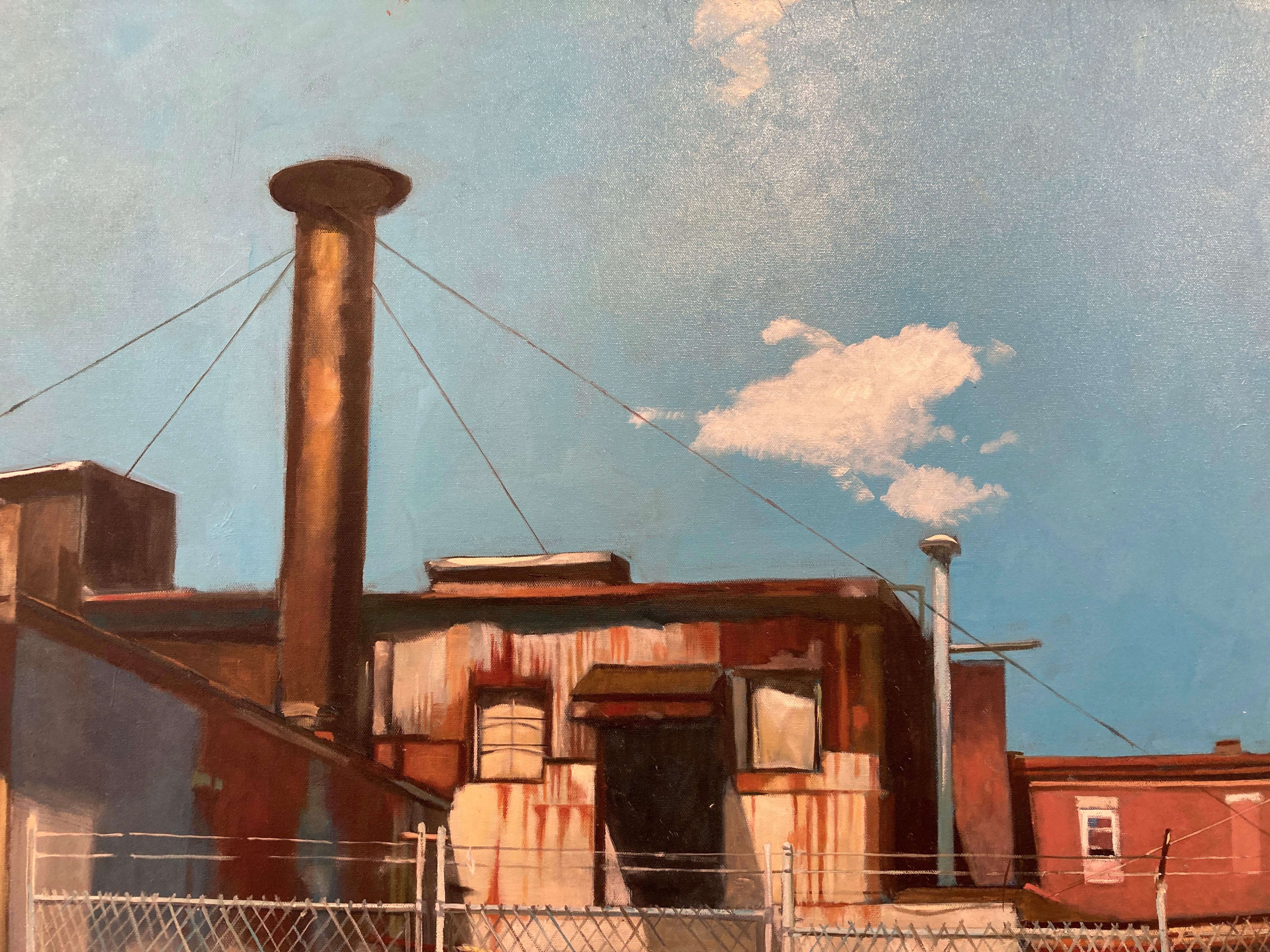 Industrial Smokestack, Christopher Windle, 2018 For Sale