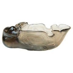 Smokey Quartz Crystal Brush Washer, Republic Period