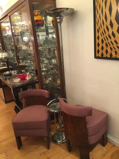 Smoking Art Deco Table, France 1930 in chrome