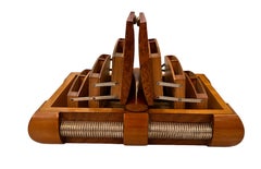 Smoking box, in wood and chrome, France, Style: Art Deco, 1930