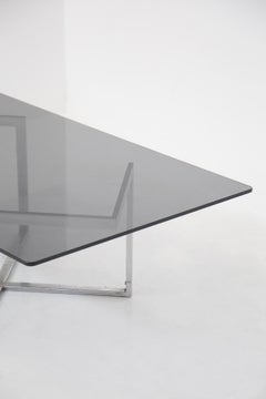 Smoking Table in Glass and Steel by Vittorio Introini from Vip's Residence