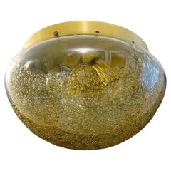 Smoky Bollicine Murano Flush Mount by Angelo Brotto