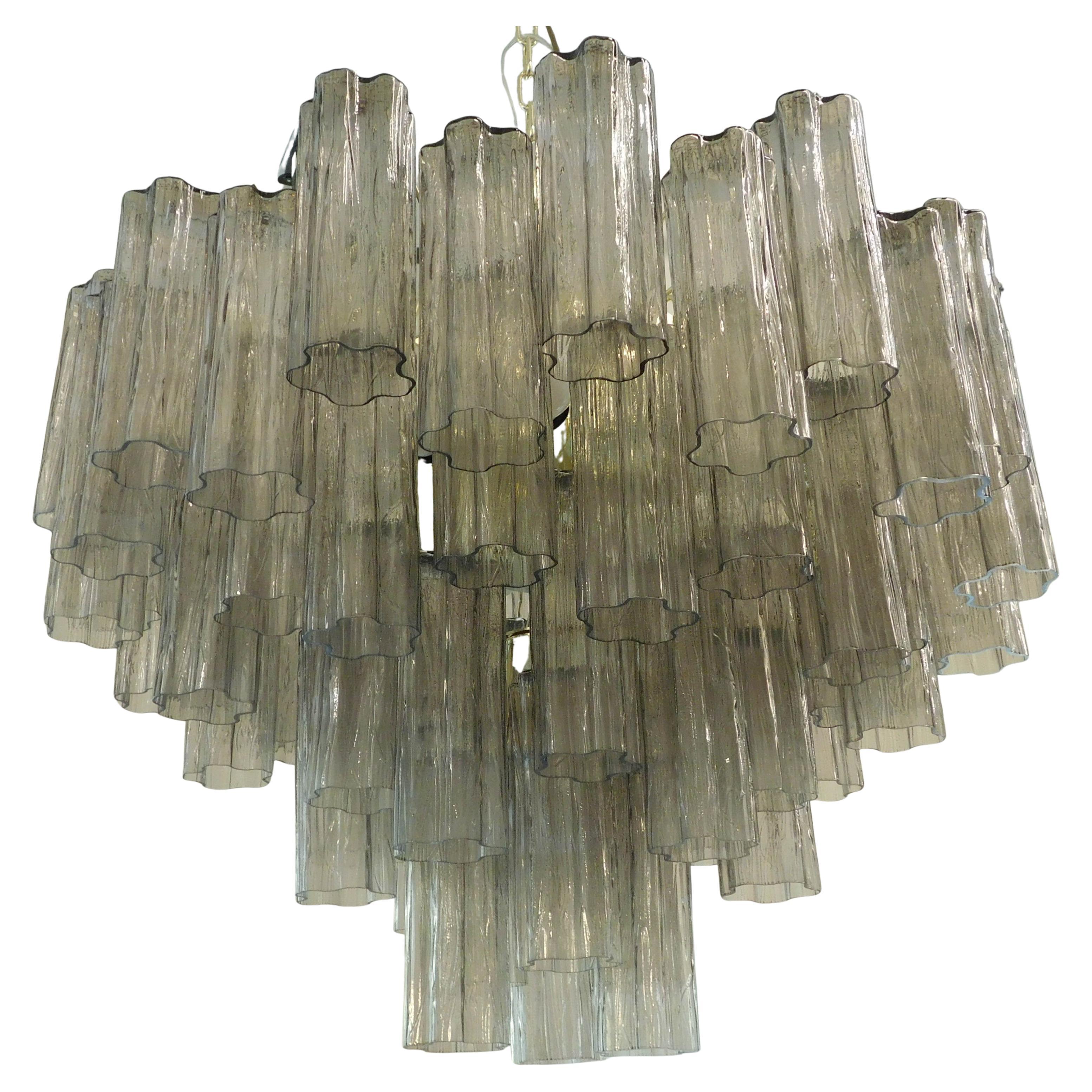 Lampadario Tronchi di Murano marrone fumé di Fabio LTD in vendita