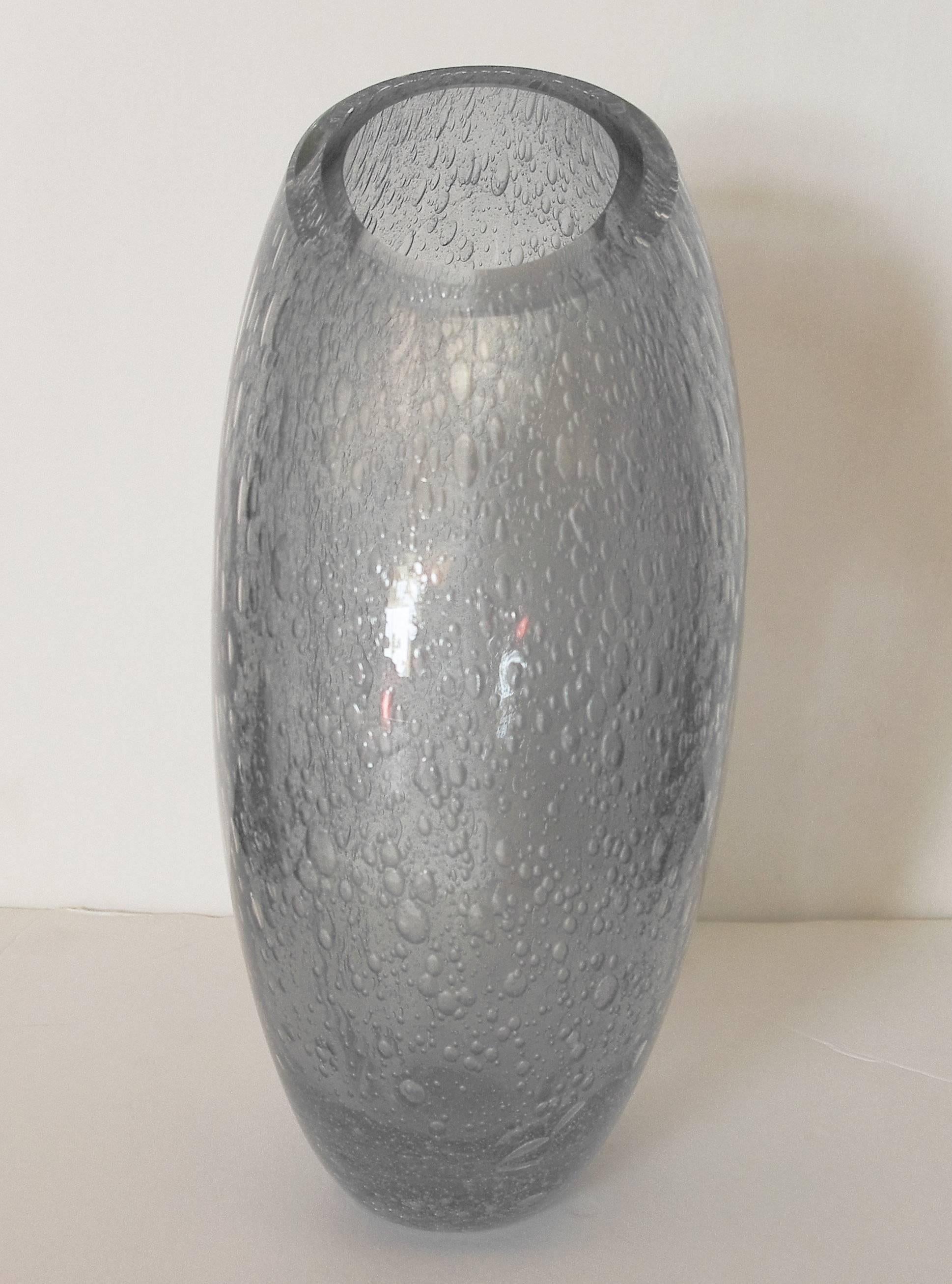 Modern Smoky Gray Vase by Alberto Dona