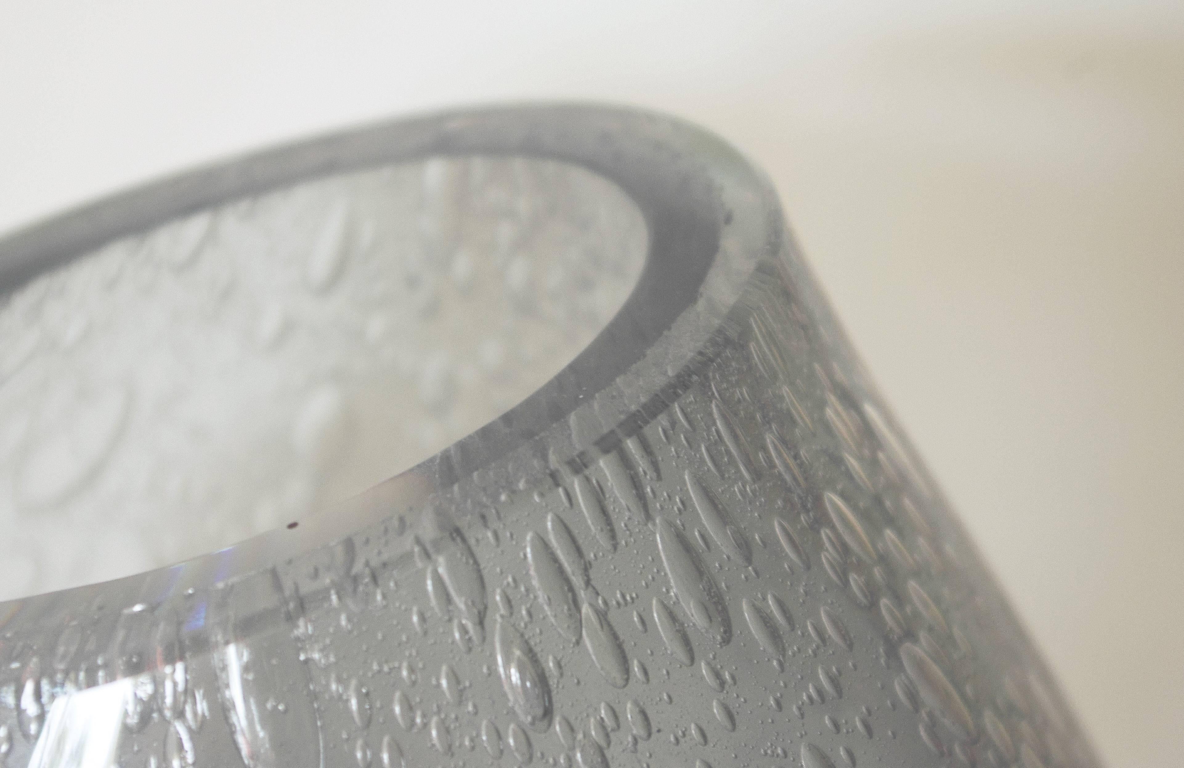 Contemporary Smoky Gray Vase by Alberto Dona