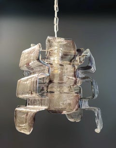 Smoky Murano Pendant by Carlo Nazon for Mazzega