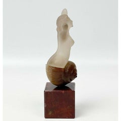Smoky Quartz &Agate Snail Lady Figurine Manfred Wild Emile Becker Idar-Oberstein