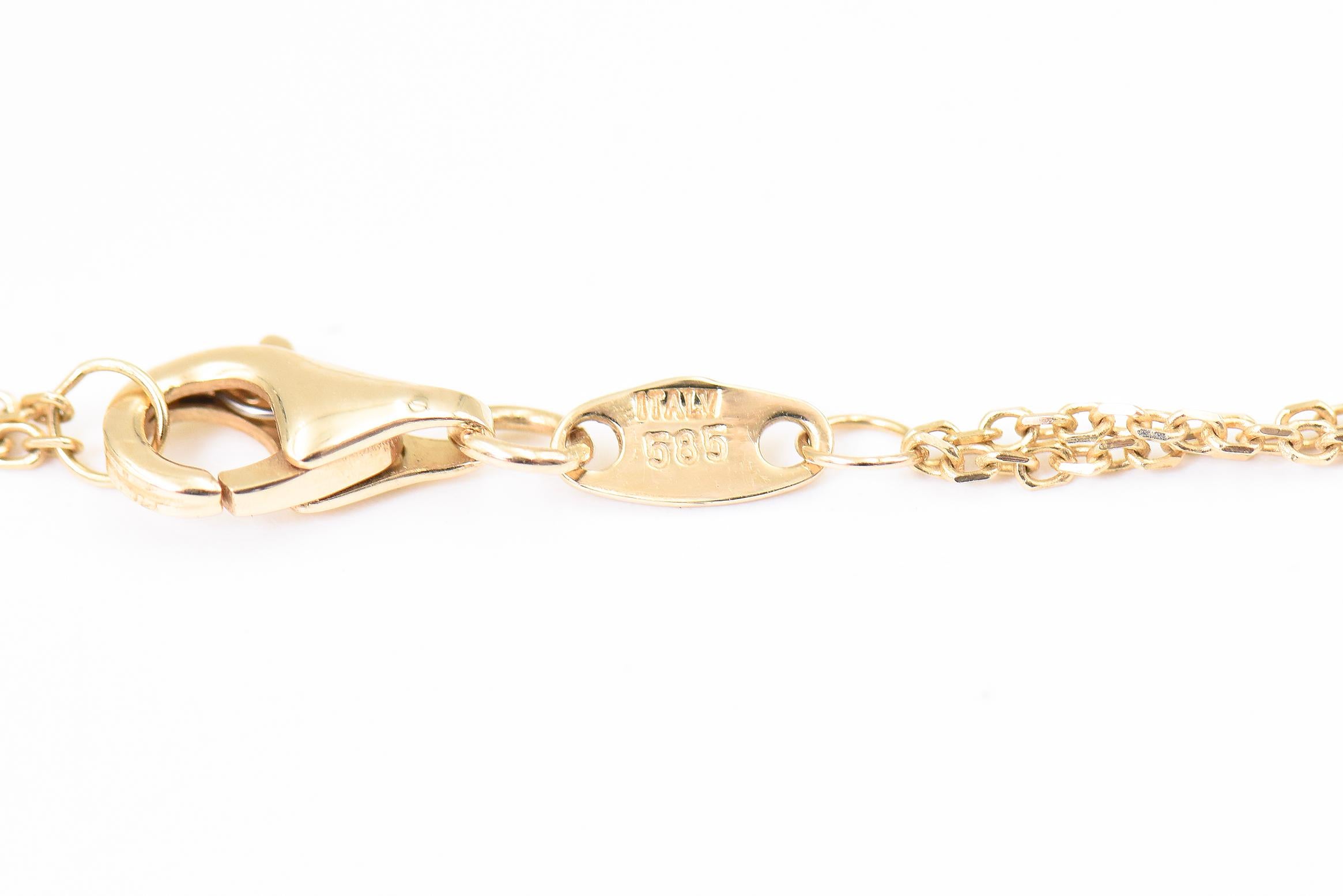 Collier station à double rang en or jaune, quartz fumé et agate blanche en vente 3