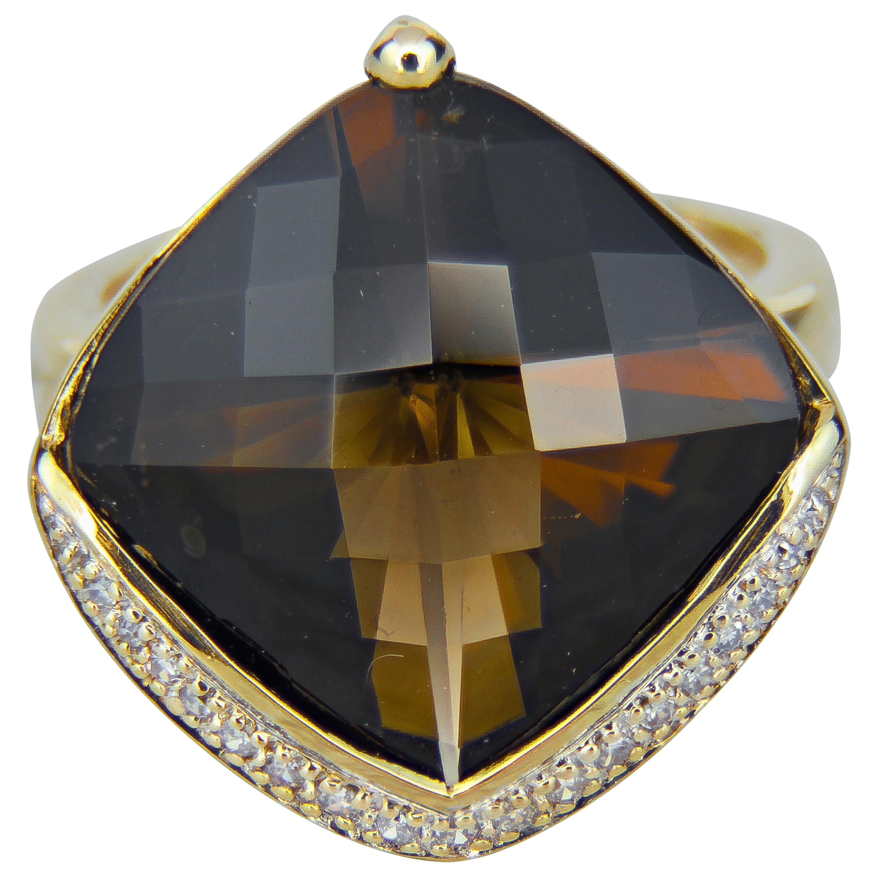 Bague cocktail en or 14 carats