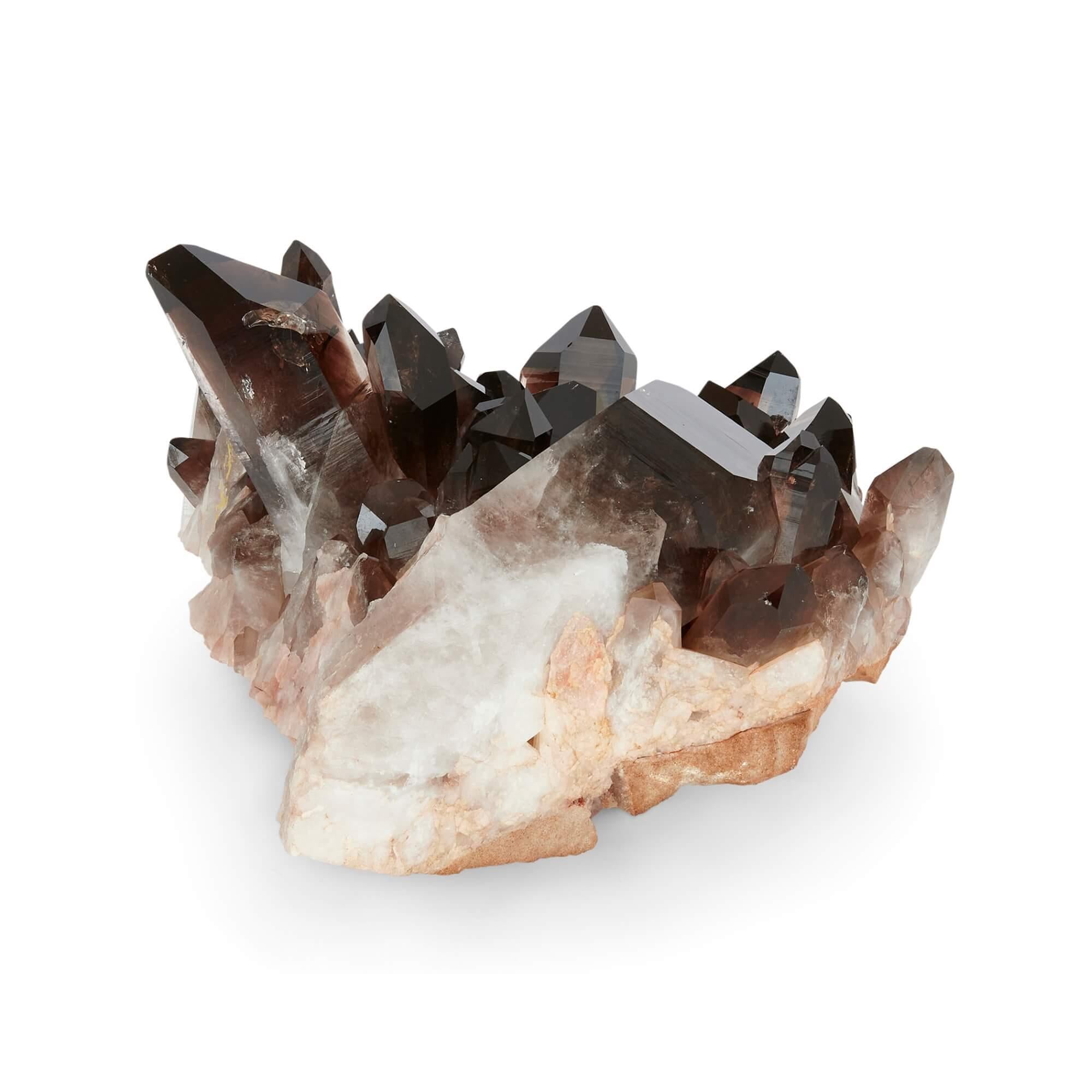 Smoky Quartz Crystal Cluster  In Good Condition For Sale In London, GB