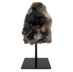 Smoky Quartz Crystal Mounted Mineral Specimen