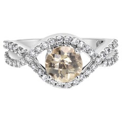 Smoky Quartz Diamond Engagement Ring 2.05cttw 14k White Gold Smoky Quartz Diamond Engagement Ring 2.05cttw 14k White Gold