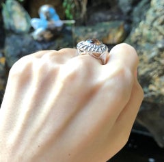 Smoky Quartz Ring set in Silver Settings