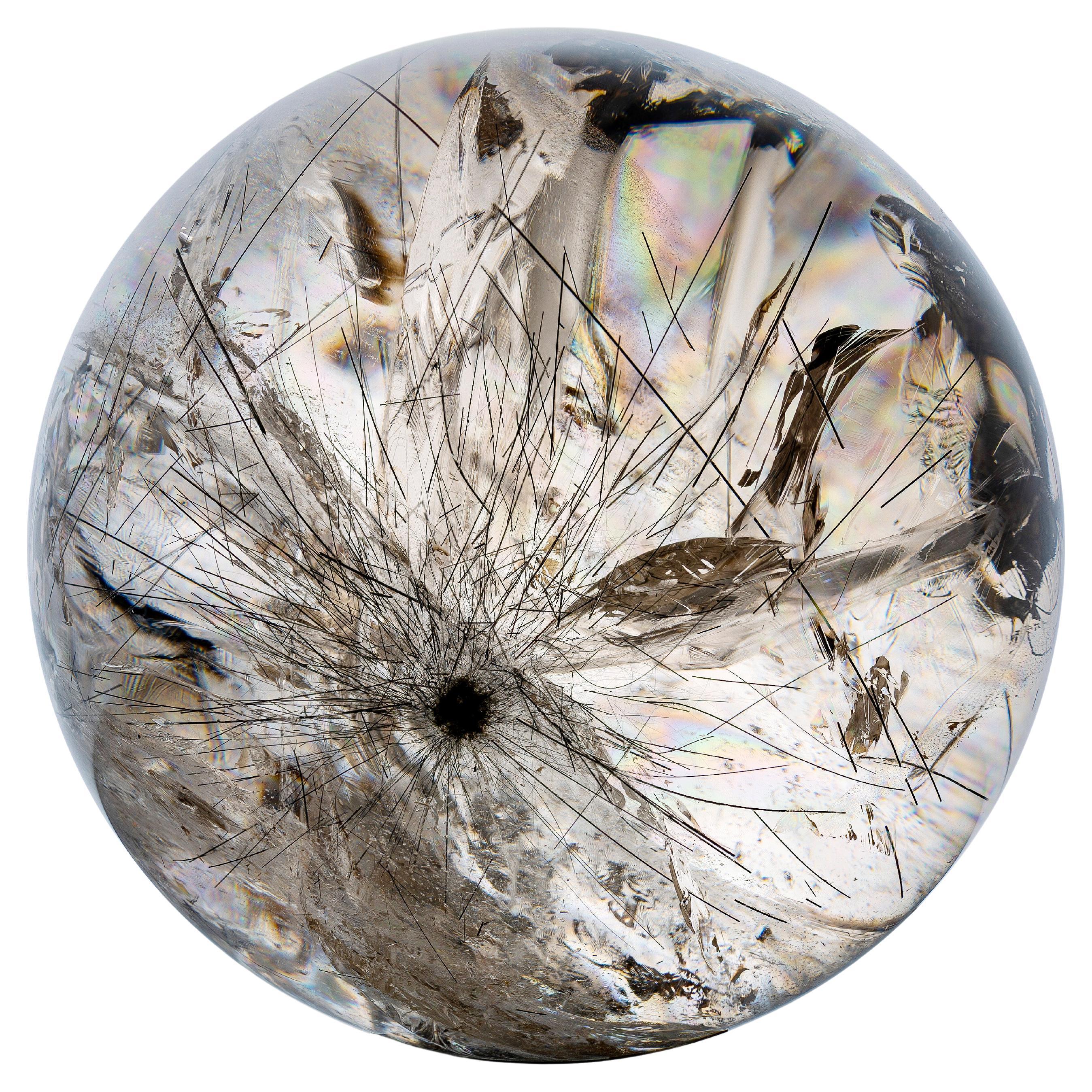 Smoky Quartz Sphere Mineral Specimen – Minas Gerais, Brazil