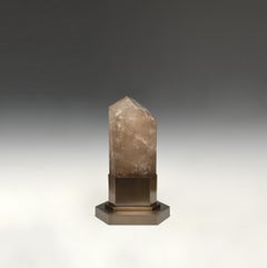 Smoky Rock Crystal Obelisk Light by Phoenix