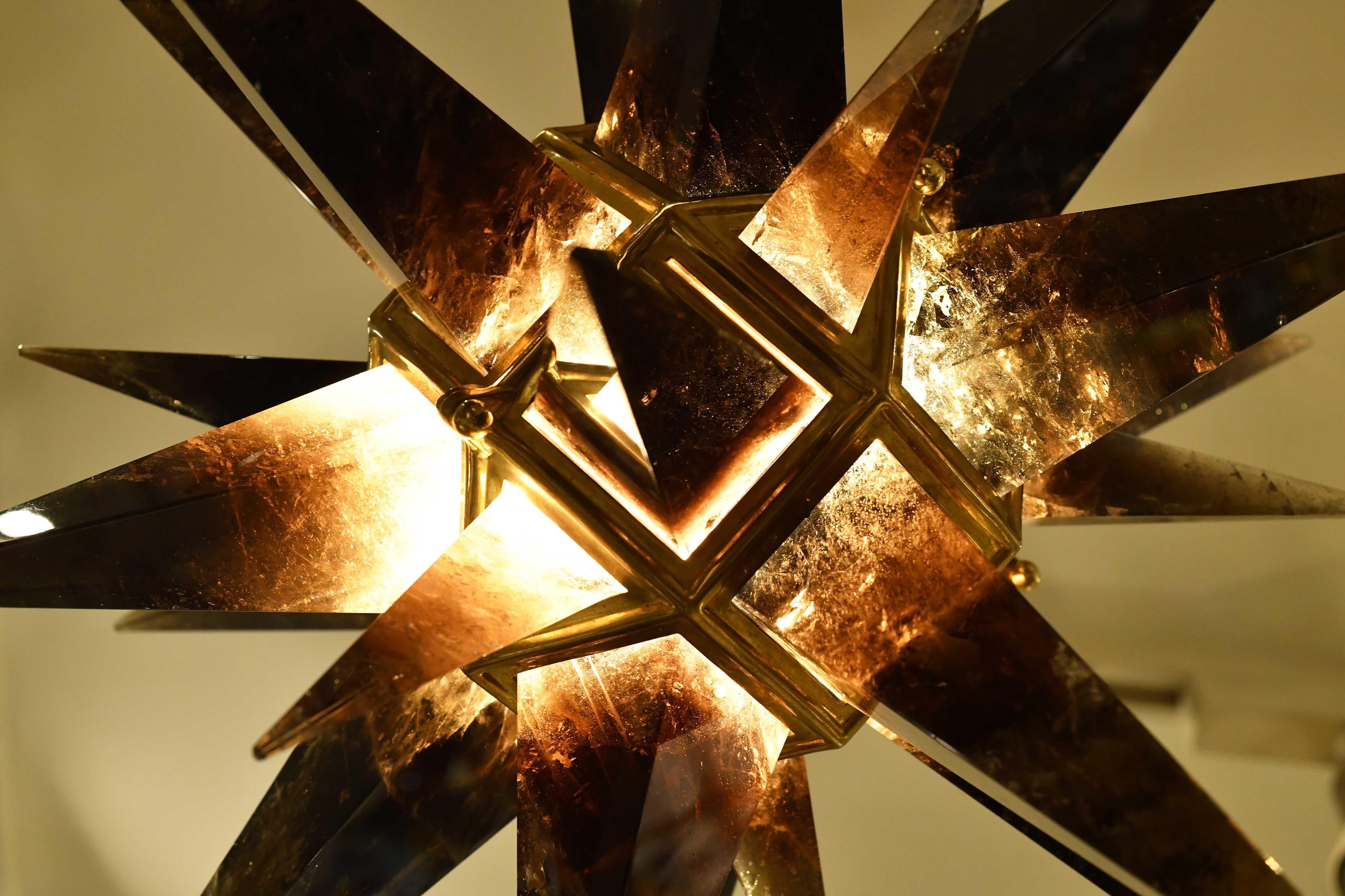 STAR22 Rauchiger Bergkristall-Stern von Phoenix im Zustand „Hervorragend“ im Angebot in New York, NY