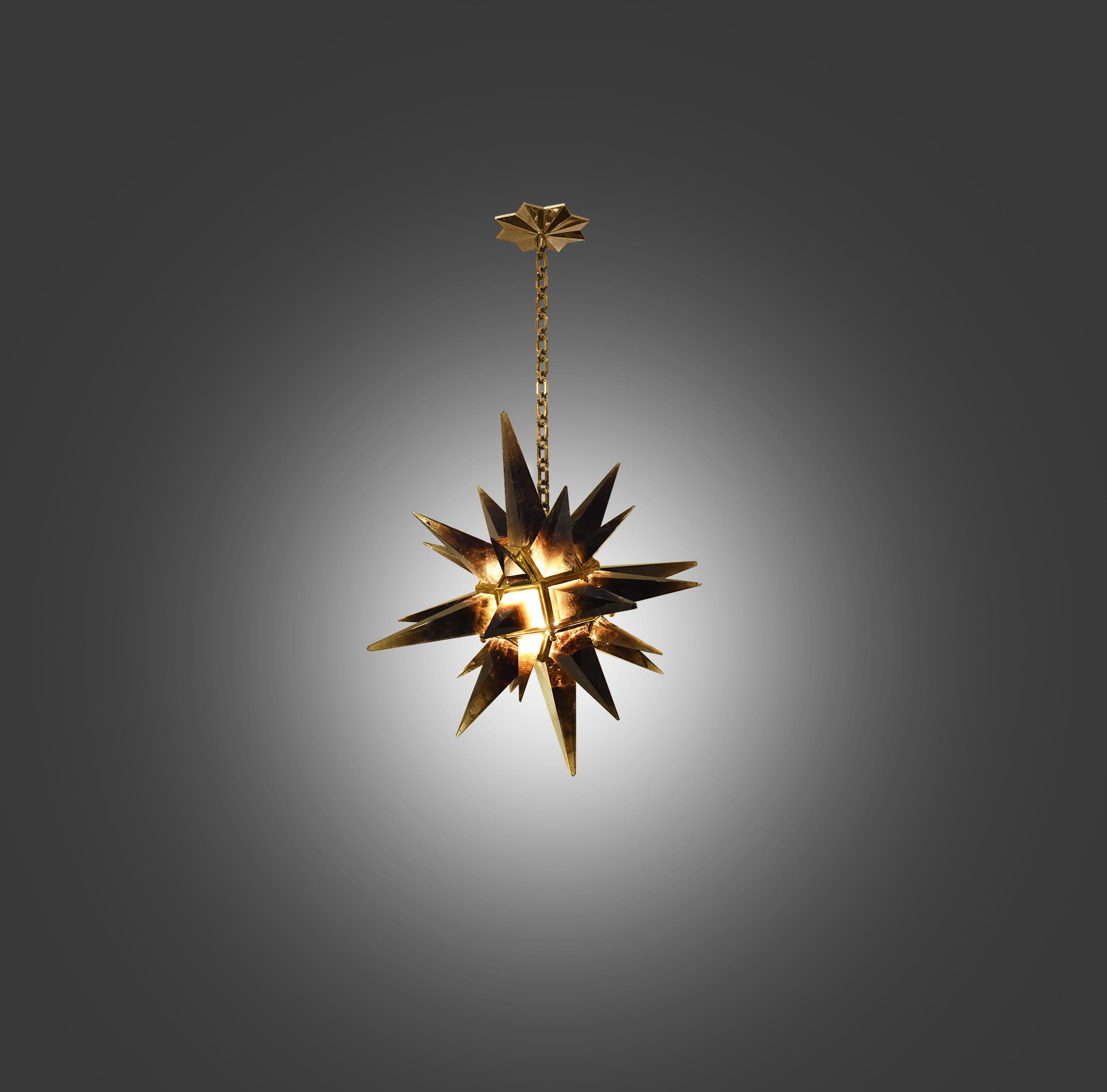 STAR22 Rauchiger Bergkristall-Stern von Phoenix (21. Jahrhundert und zeitgenössisch) im Angebot