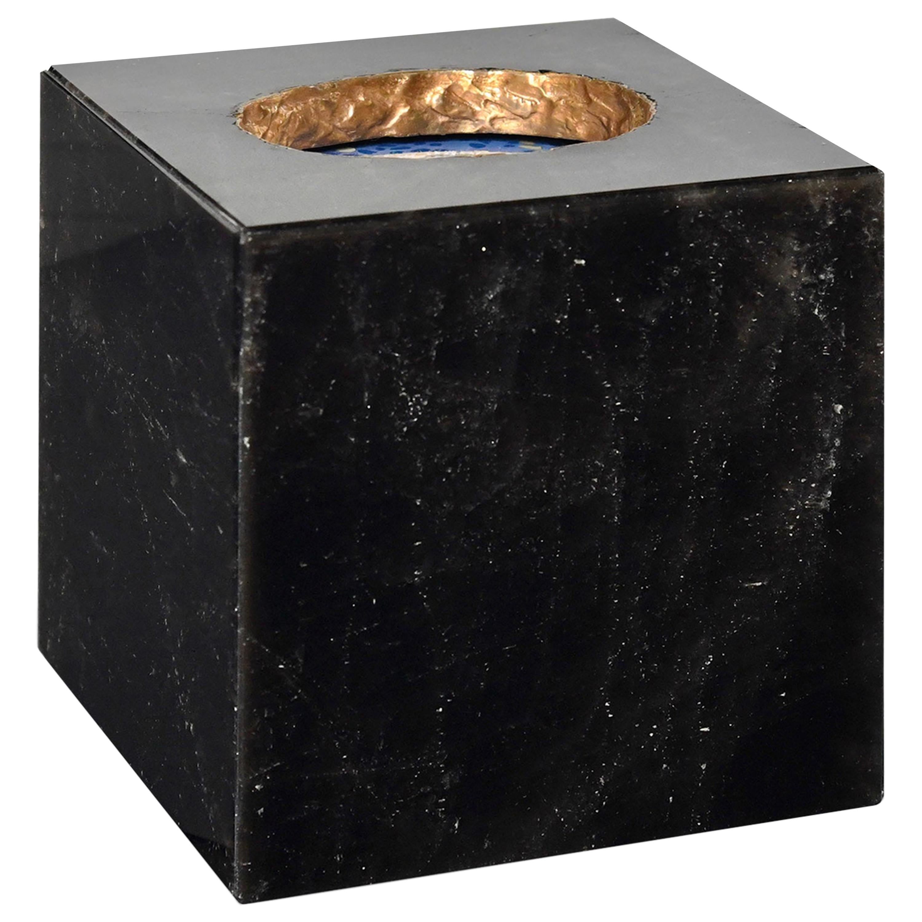 Smoky Rock Crystal Tissue Box by Phoenix For Sale