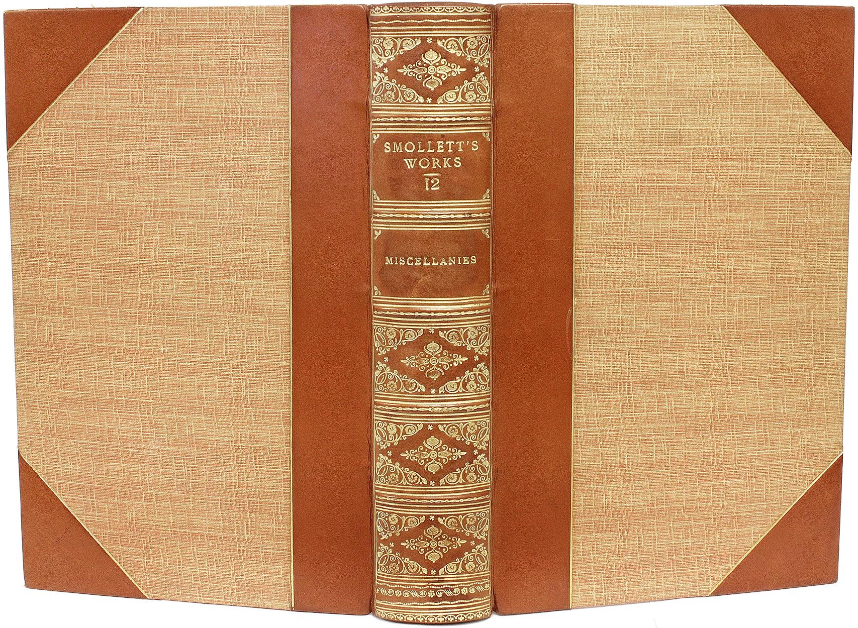 British SMOLLETT, Tobias. The Works Of Tobias Smollett. (12 VOLUMES - 1899 For Sale