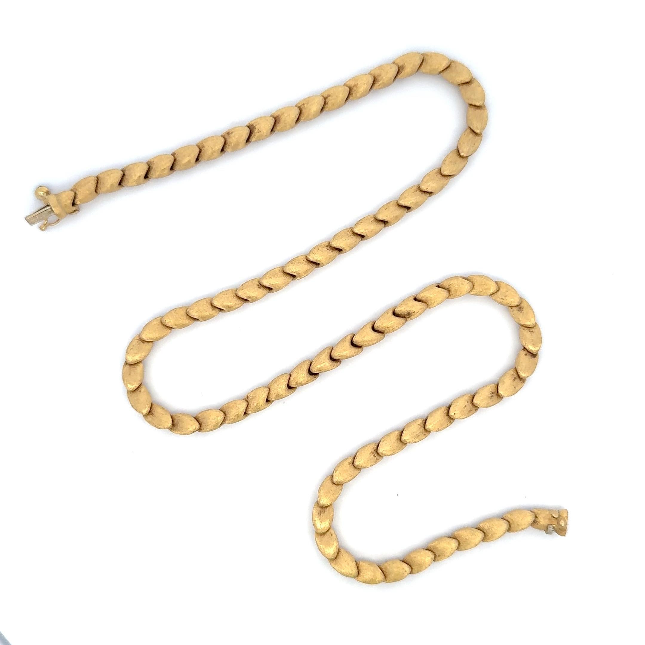 Collier à maillons lisse en or jaune 18 carats 29 grammes 5 mm de large 17,5 pouces en vente 5