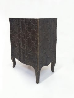 Smooth Antq. White Bronze Demi Semainier – Carved Chest, Paul Mathieu