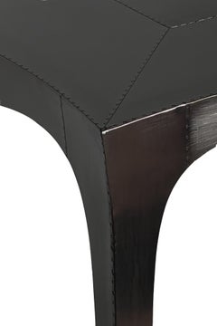 Antq. liscio. Tavolino da salotto in bronzo bianco - Tavolino con gambe a cabriola, fatto a mano