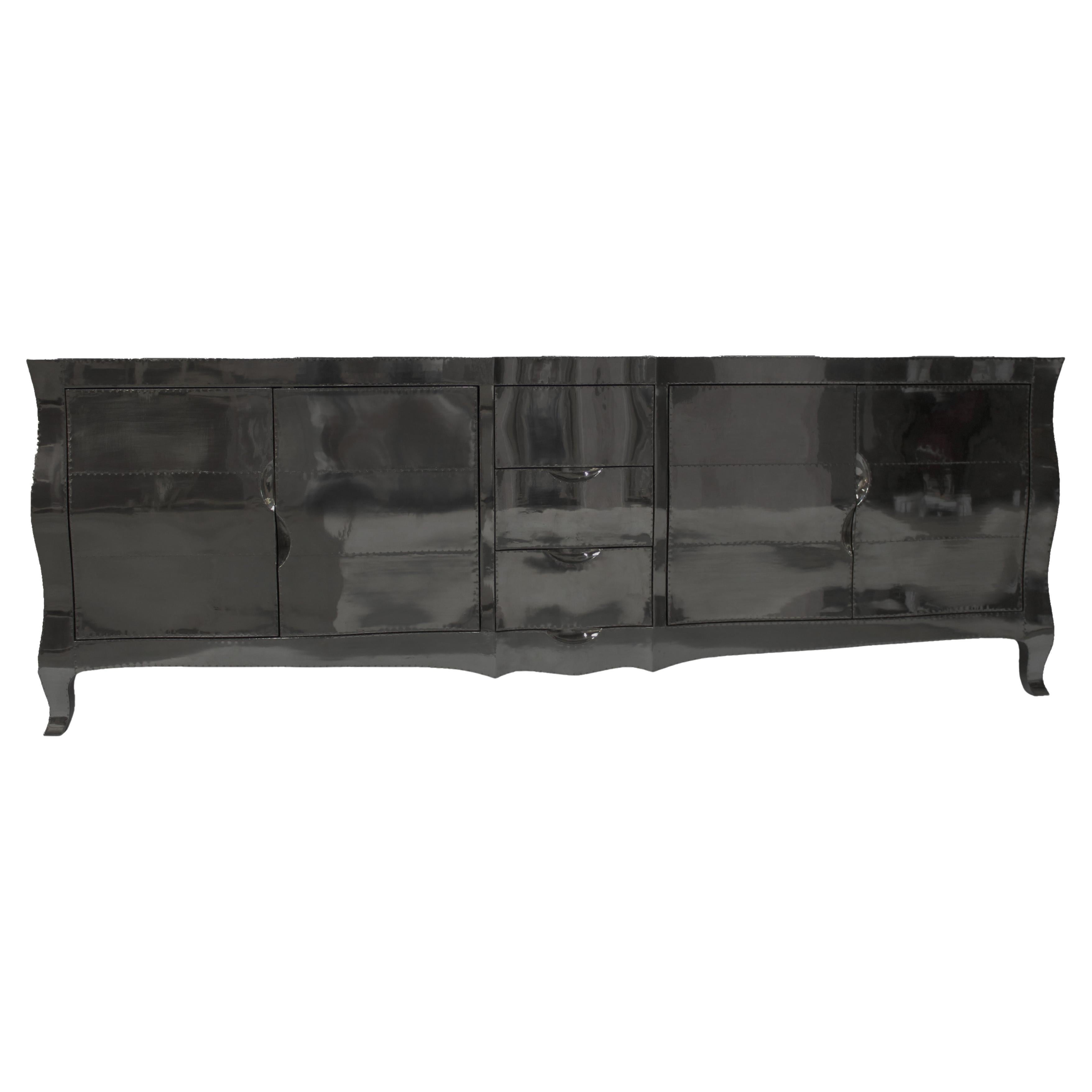 Smooth Antq. White Bronze Louise Credenza – Cabriole Leg Buffet