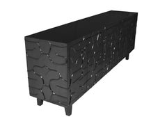 Antq. Liso Buffet Mystique Bronce Blanco - Credenza Esculpida