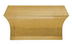 Panchina Vaisseau in ottone liscio - Ottomana rivestita in metallo, Paul Mathieu