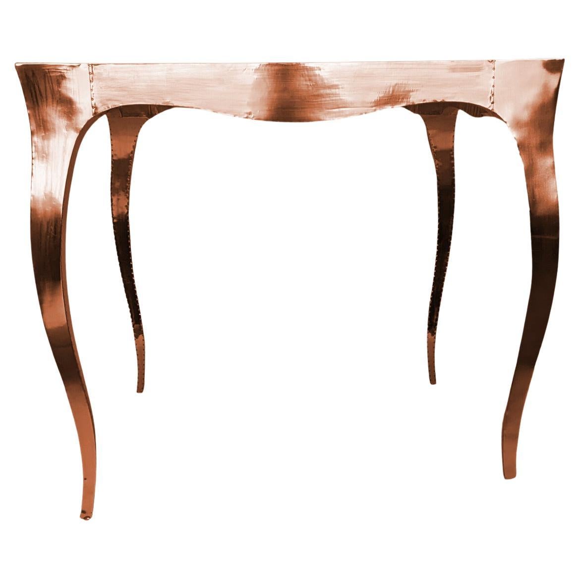 Smooth Copper Occasional Table – Louise XV Cabriole Leg Card Table