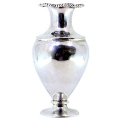 Smooth, rounded silver jug