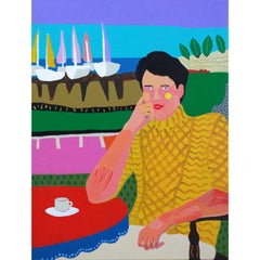 'Smooth Sailing' Portrait Painting by Alan Fears Pop Art