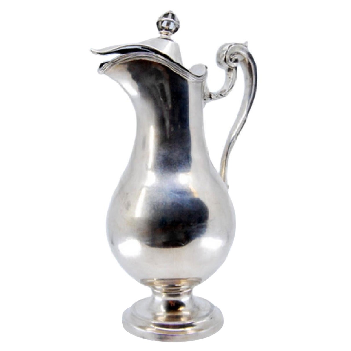 Smooth silver jug