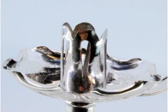 Glattes, im Jugendstil geschliffenes Silberpaddel