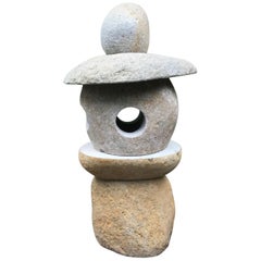 Smooth Stone "Spirit" Lantern Hand-Carved Natural Boulders