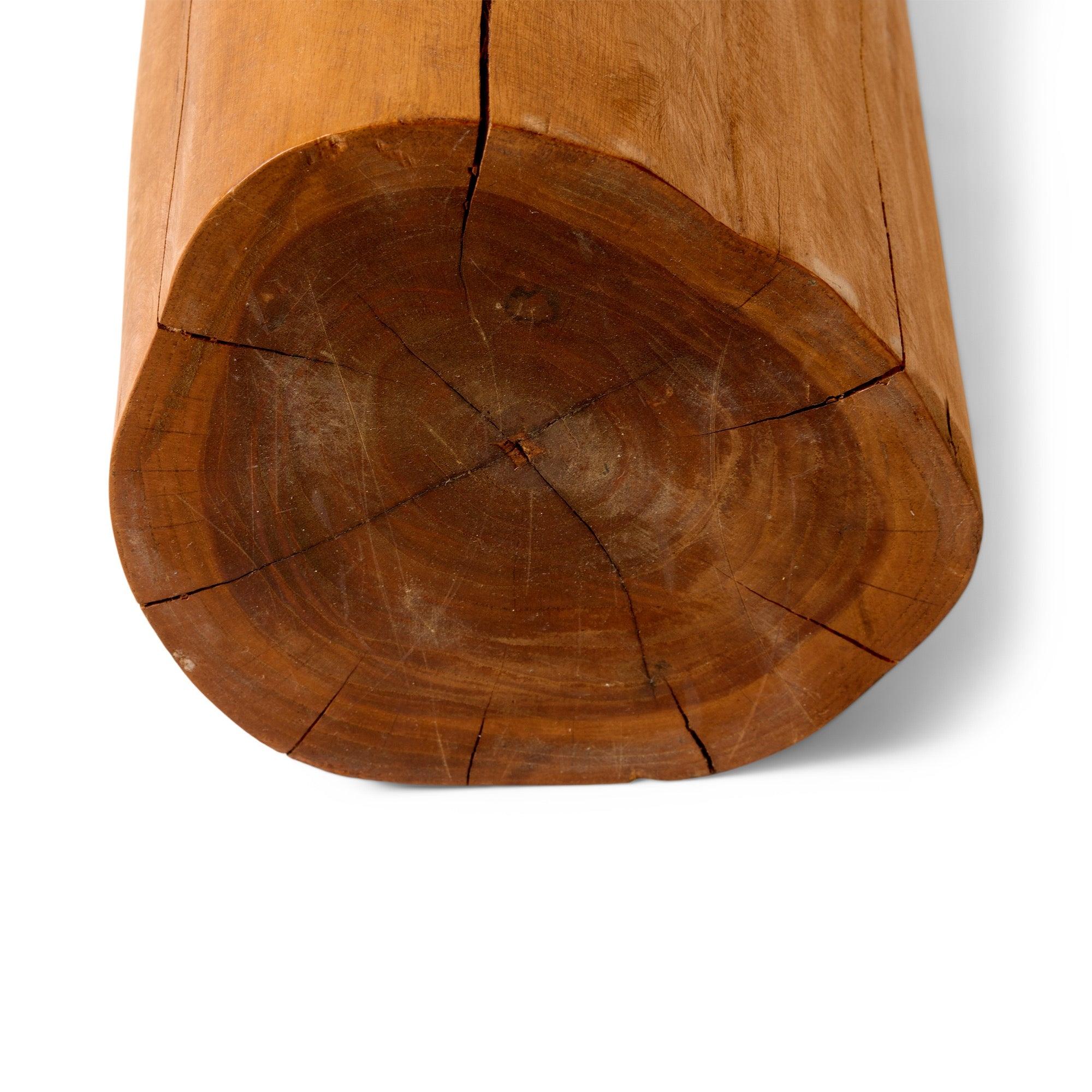 Contemporary Smooth Tree Trunk Table For Sale