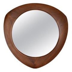 Miroir triangulaire de forme lisse par Campo e Graffi, Italie, années 1960