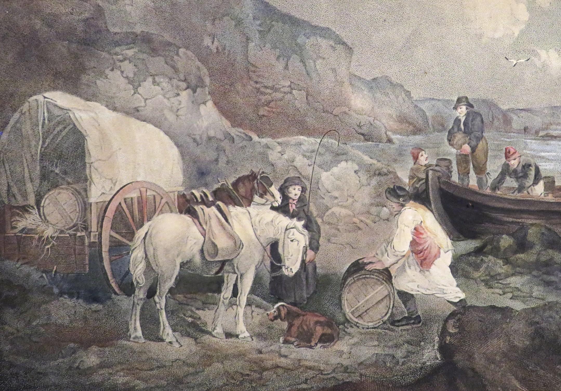 Anglais Mezzotint du XVIIIe siècle d'après George Morland (1763-1804)  en vente