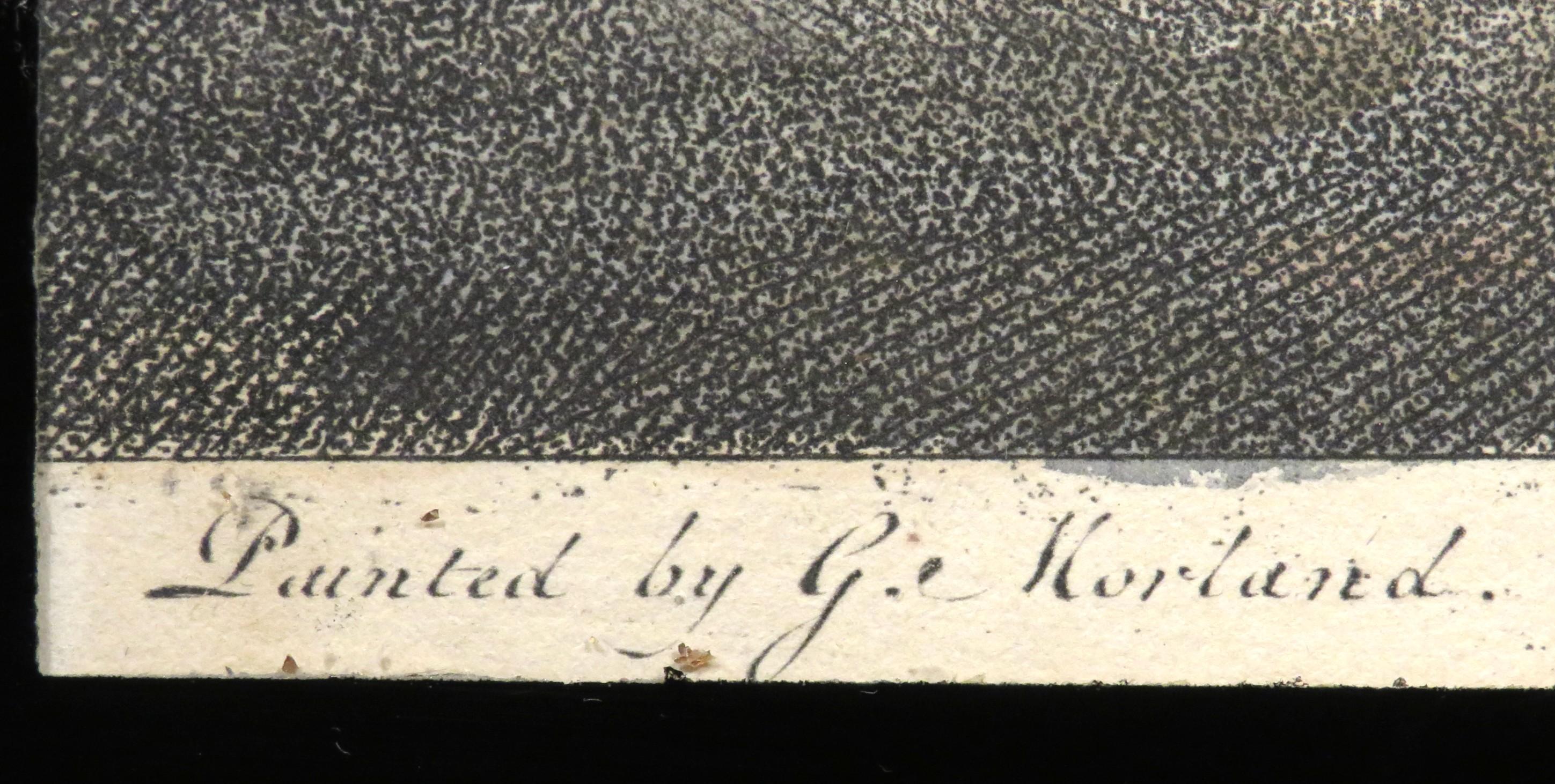 Gravé Mezzotint du XVIIIe siècle d'après George Morland (1763-1804)  en vente