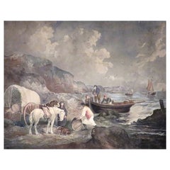 ‘Smugglers’ A Fine 18th Century Mezzotint After George Morland (1763-1804)