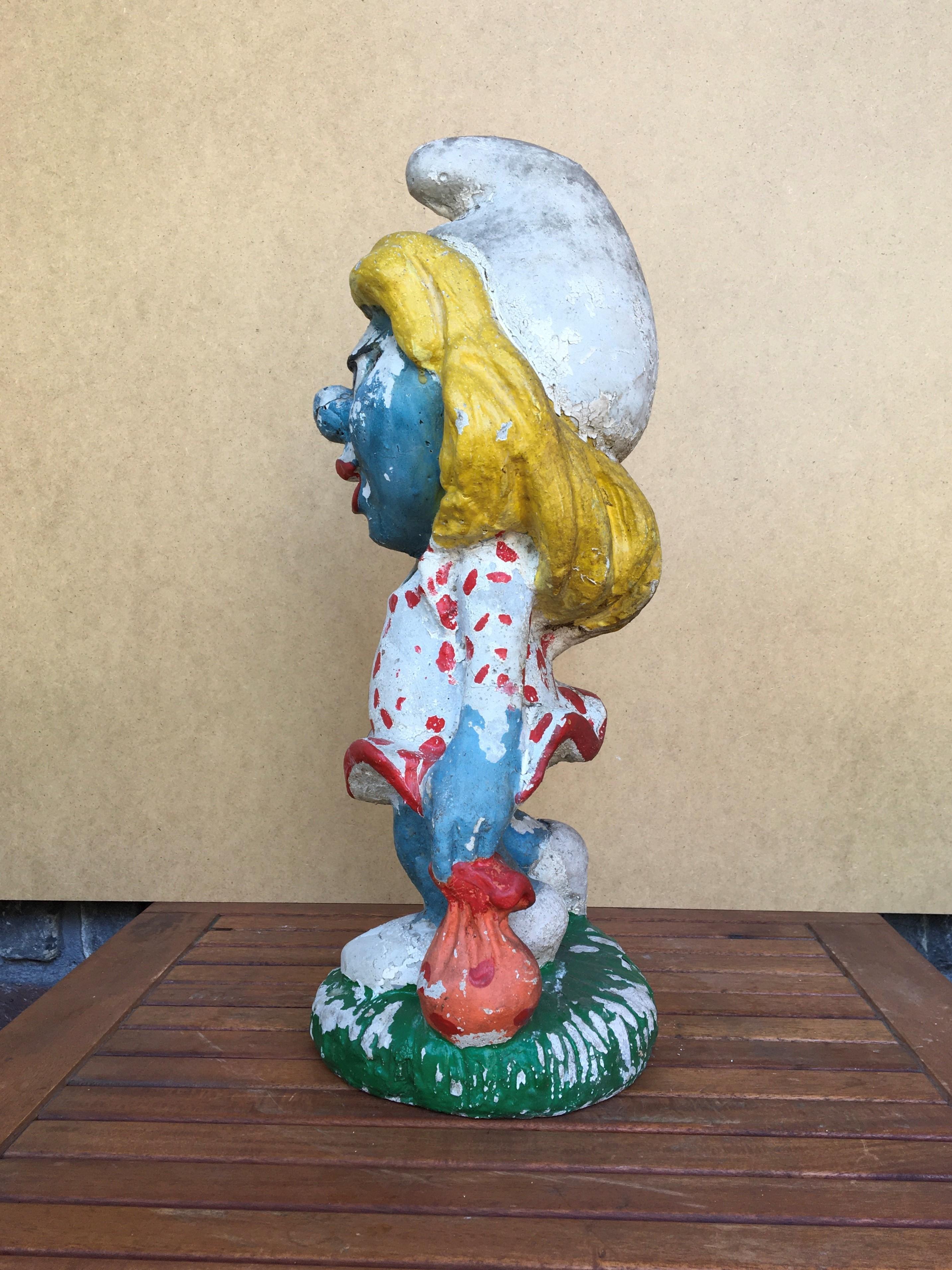 Smurfette, Smurfs Vintage Garden Statue 3