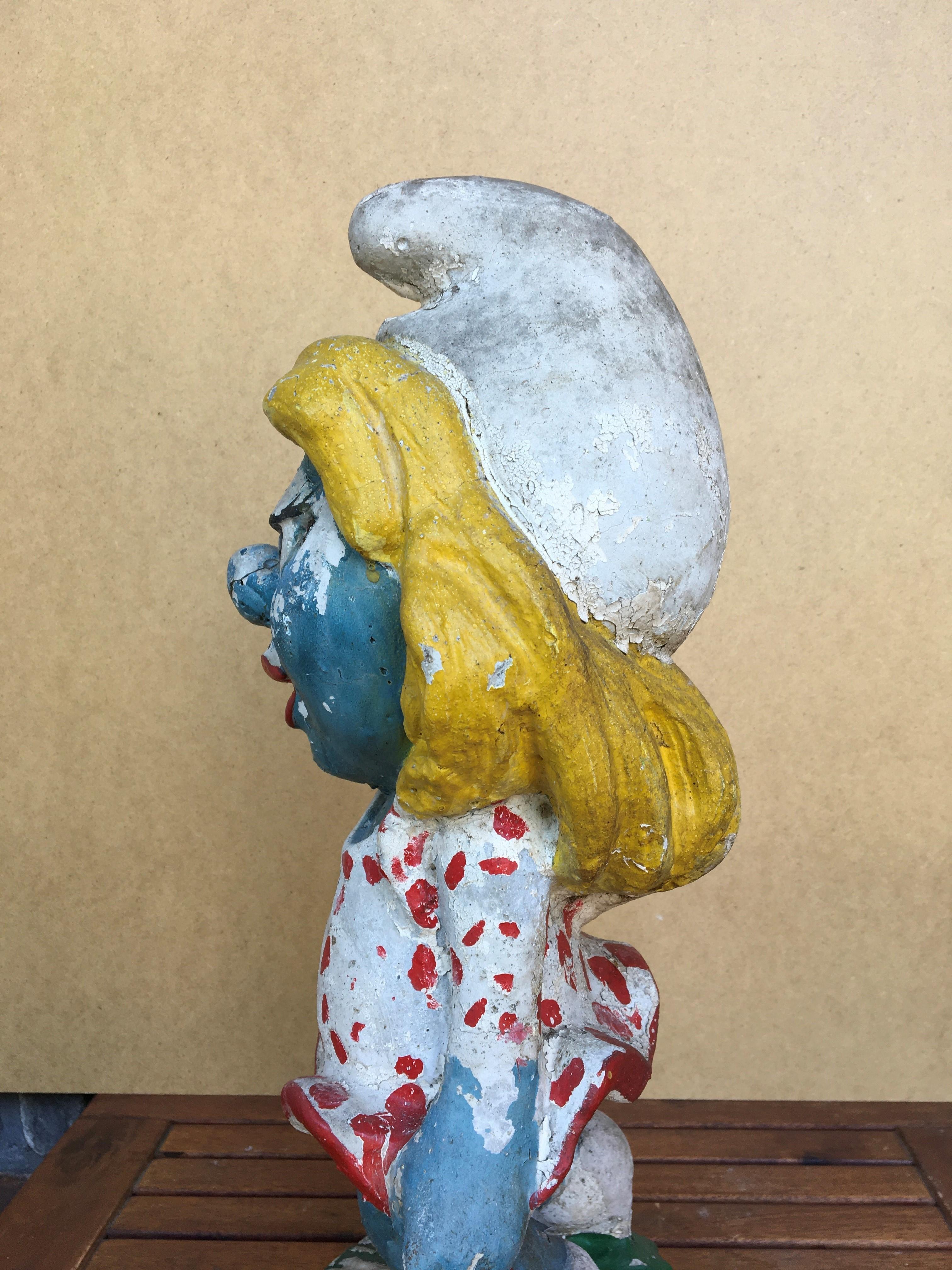 Smurfette, Smurfs Vintage Garden Statue 4