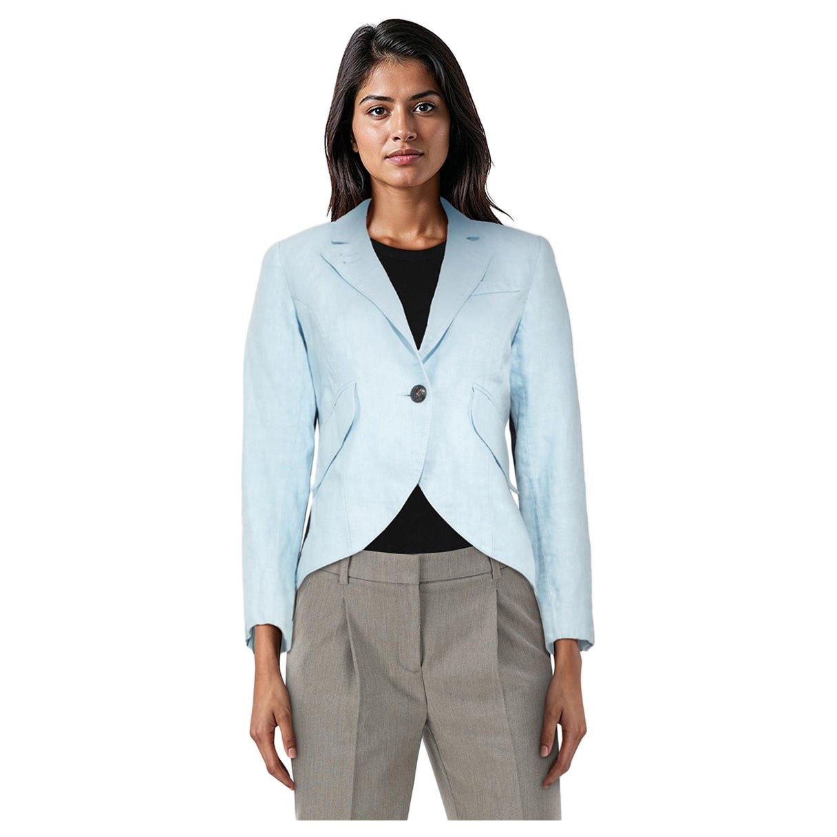 Smythe Blue Single Breasted Blazer Size XL